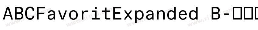ABCFavoritExpanded B字体转换